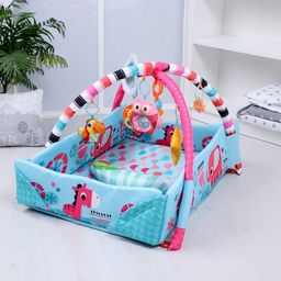Развивающий коврик с дугами Божья коровка - манеж,108х92 см, Крошка Я