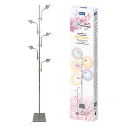 ULM-T640 5x2W/3000K CHROME MULTICOLOR Торшер напольный светодиодный, c регулировкой наклона, с линзами. Сменные светофильтры в/к. Механический выключатель. Металл. Хром. ТМ Uniel
