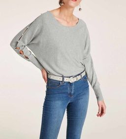 Пуловер, серый