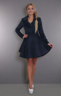 Пальто женское демисезонное 17502-017(серый)