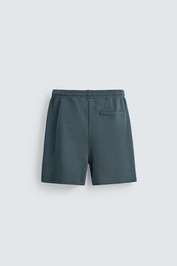 BERMUDA JOGGER RELAXED FIT INTERLOCK / verde lavado - Zara фото 8