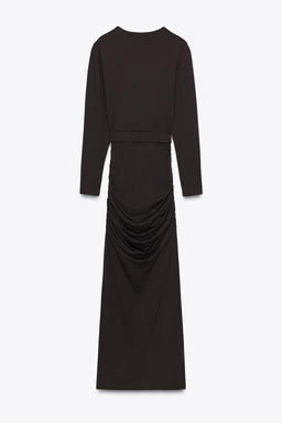 POLYAMIDE DRESS WITH HARDWARE BELT - Zara фото 8