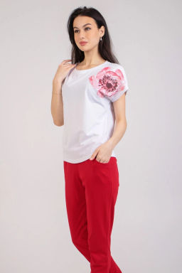 Костюм женский, цвет красный