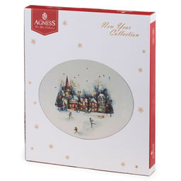БЛЮДО ОВАЛЬНОЕ AGNESS С НОВЫМ ГОДОМ! 31,5*25,5*3 СМ  фото 2