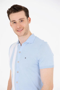 Мужской голубой свитер - U.s. polo assn фото 10