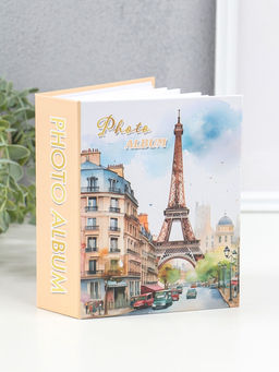 Фотоальбом на 100 фото 10х15 см "Улочка у Эйфелевой башни" 4,5х12,5х16,5 см
