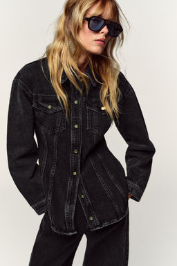 Z1975 FITTED DENIM SHIRT - Zara фото 2