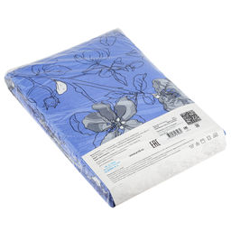 Пододеяльник Евро Макси на пуговицах Цветы сакуры лавандовый 240х215см, бязь Комфорт 121г/м2, хлопок 100%, упаковка классическая ПВХ 28х41см, Домашняя мода (Россия)  фото 3