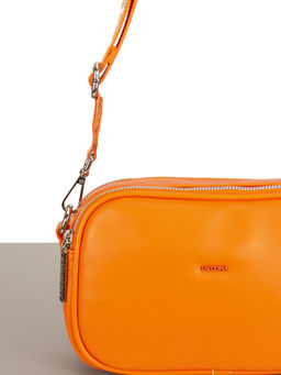 LACCOMA сумка Торри-Ф826-ярко-оранжевый эко кожа хлопок  фото 4
