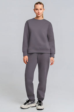 Арт. 2909 Костюм женский с начесом 44-52 (5 шт) Цвет:верх-серый, низ-серый - Калинка фото 6