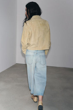 ZW COLLECTION DENIM CULOTTE BERMUDA SHORTS - Zara фото 3