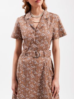 ВИДЕООБЗОР Платье  из 100% ХЛОПКА с V-образным вырезом - Tantino фото 6