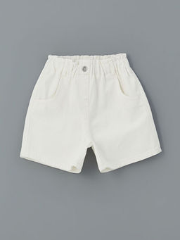 Beli Lastikli Basic K?z ?ocuk ?ort