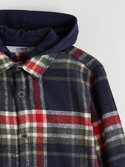 Kap??onlu Ekose Erkek ?ocuk G?mlek