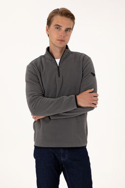 Erkek Gri Basic Sweatshirt Sepette S_rpriz _ndirim - U.s. polo assn фото 3