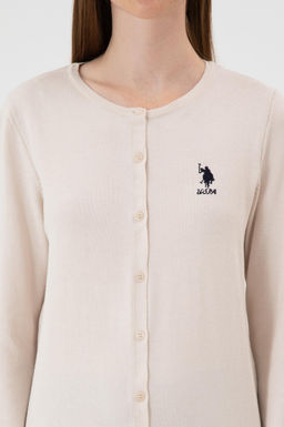 Kad_n Krem Basic Triko H_rka Sepette S_rpriz _ndirim - U.s. polo assn фото 6