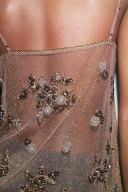 BEADED METALLIC THREAD TOP - Zara фото 3