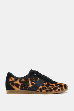 ANIMAL PRINT LEATHER TRAINERS - Zara фото 4