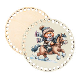 Заготовка для декорирования Love2art ДВ-02 Набор донышек для вязания Матовый фанера d 15 см х 0.4 см 2 шт 10 Лавандовая история  фото 14