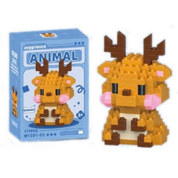 Конструктор "Олененок" 171 дет. (ZY1856461) в коробке 7,8*4,1*11,3см Конструктор "Олененок" 171 дет. (ZY1856461) в коробке 7,8*4,1*11,3см