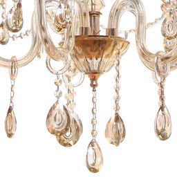 Люстра подвесная в стиле барокко "Armonia" 5*40Вт 25-S9006 со стеклянными основаниями