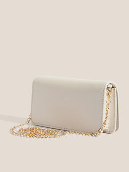 Клатч LOVE MOSCHINO SCRIPT SLG Артикул 4463875, молочно-бежевый  фото 3