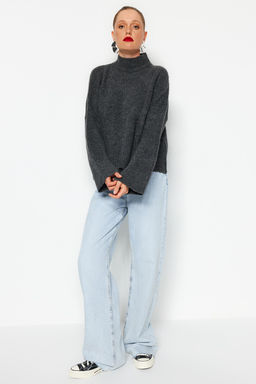 Indigo Yumusak Dokulu Basic Triko Kazak TWOAW22KZ0474 - Trendyolmilla фото 14