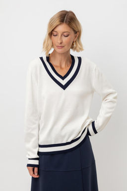 ЕВ 30204/молочный джемпер жен