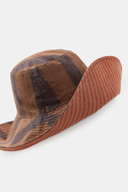 GORRO LINO RAYAS REVERSIBLE / Rojo