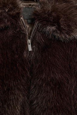 SHORT FAUX FUR COAT - Zara фото 6
