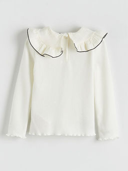 Bebe Yaka Dokulu K?z ?ocuk Ti??rt