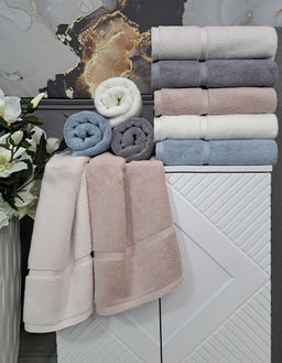 К-т полотенец Perla (орхидея платина) 70х140см(1),50х90см(1)