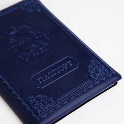 Обложка для паспорта, синяя