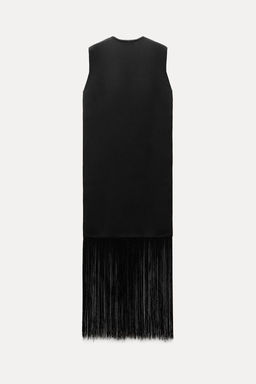 KNIT DRESS WITH FRINGING - Zara фото 7