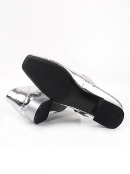 06-B68A-120U GREY/SILVER Туфли женские (натуральная кожа)