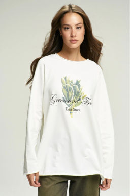 Лонгслив GREEN and FRESH White - Erist store фото 3
