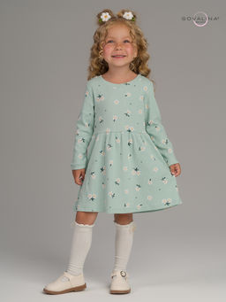 Платье Элла мятный букетик