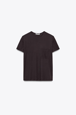 MERCERISED COTTON T-SHIRT - Zara фото 13