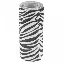 Полотенце бумажное 3-х слойное Зебра, с перфорацией 23х23см, 40шт в рулоне, целлюлоза 100%, 240г/м2, в п/э пленке 23х9,5х9,5см, т.м.Домашняя Мода (Китай)