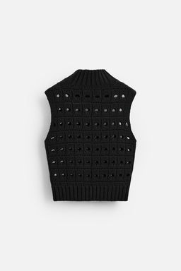 TEXTURED KNIT WAISTCOAT - LIMITED EDITION - Zara фото 9