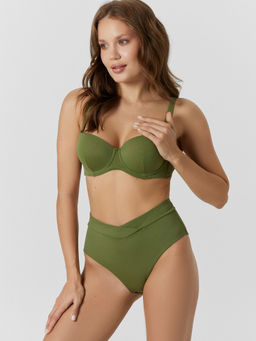 Бюстгальтер купальный женский зеленый