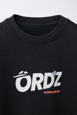 SUDADERA ESTAMPADO LOGO / Antracita oscuro - Zara фото 3