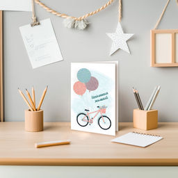 Кристальная (алмазная) мозаика ФРЕЯ ALVO-501 открытка Велосипед 13.5 х 20 см