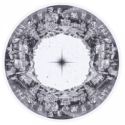 Скатерть д180см Рождественская ярмарка, длина стола д120см, на 6 персон, жаккард/пестроткань: лен 51% хлопок 49%, плотность 220г/м2, упаковка подарочная коробка 36х26х4см, Домашняя мода (Россия)  фото 2
