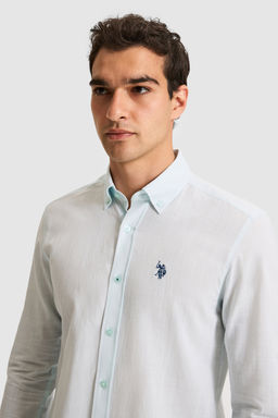 Erkek Su YeЕili Uzun Kollu Basic GГmlek - U.s. polo assn фото 2