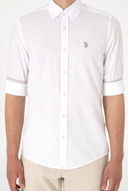 Erkek Beyaz Uzun Kollu G_mlek Sepette S_rpriz _ndirim - U.s. polo assn фото 6