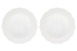 Набор тарелок 2 пр. 28*28*2,5 см "Белый узор"