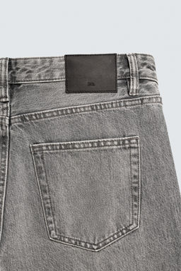 JEANS SLIM CROPPED FIT / Gris - Zara фото 10