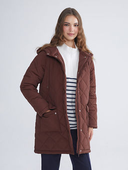 Kap??onlu Kapitone Oversize Kad?n ?i?me Mont