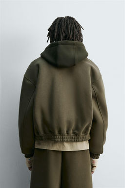 NEOPRENE-EFFECT BOXY FIT JACKET - Zara фото 3